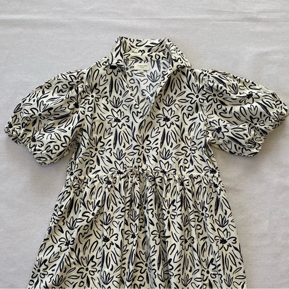 Elizabeth James Daphne Scribble Dress Puff Sleeves Pockets - Picture 4 of 15